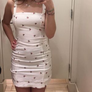 Small cherry embroidered dress